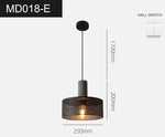 lampe suspendue moderne minimaliste blanc noir doré pendentif câble salon chambre étude