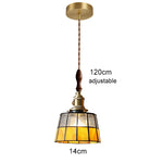 lampe murale vintage tiffany abat jour papillon vert jaune blanc doré