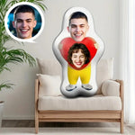 coussin personnalisable imprimé photo moderne blanc rouge jaune gris 20cm 30cm 40cm