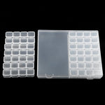 boîtes rangement bijoux plastique réutilisable 28 56 grilles compartiments modernes clips fermeture transparentes