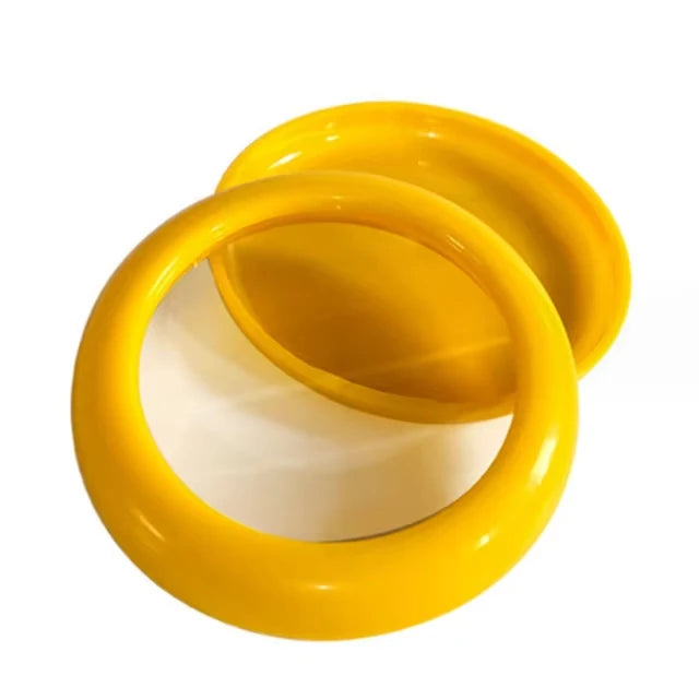 boîtes conservation alimentaire transparentes modernes respectueuses l'environnement couleurs vert jaune rouge adhésif
