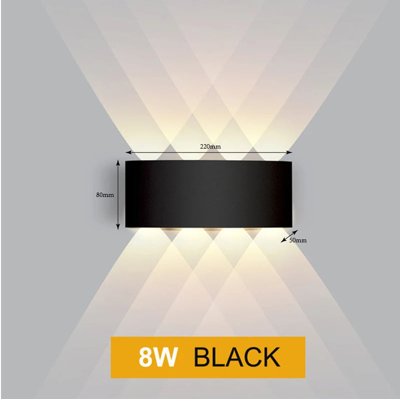 lampe murale moderne led blanc noir fixée mur éclairage quotidien 220v 110v 249 2000lm