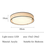 plafonnier led tissu moderne opalescent beige clair noir éclairage quotidien minimaliste