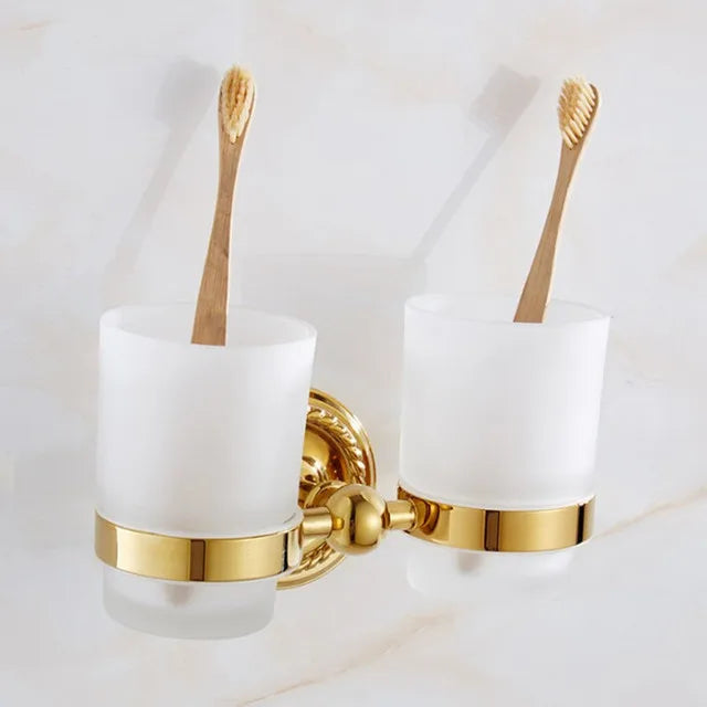 accessoires salle bain doré classique porte serviettes porte savon fixations vis