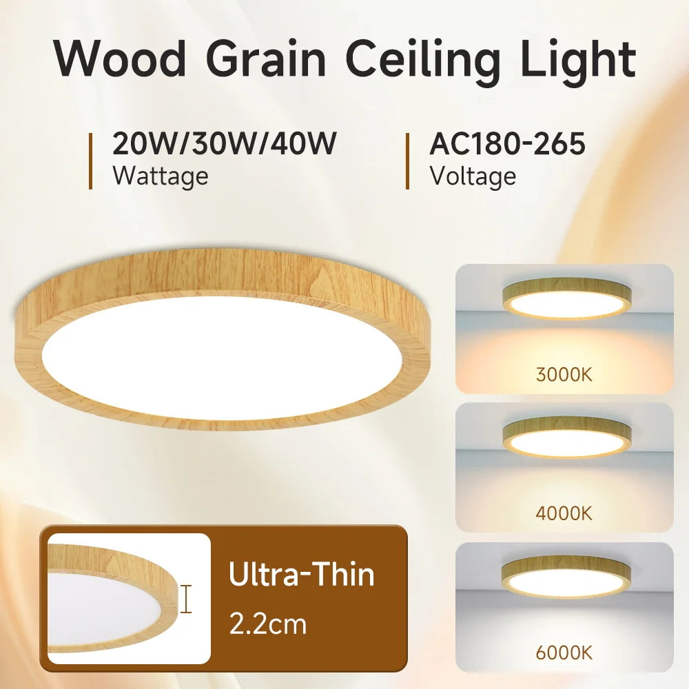lampe bois naturel grain moderne interrupteur tactile 2000 82000 lumens led 220v