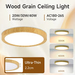 lampe bois naturel grain moderne interrupteur tactile 2000 82000 lumens led 220v