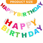 décoration anniversaire guirlande happy birthday fanions multicolores pompons festifs table cupcakes