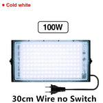 projecteur led violet blanc moderne ip65 50w 100w grille clips