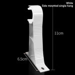 supports rideaux or blanc cuivre lisses modernes plaque fixation