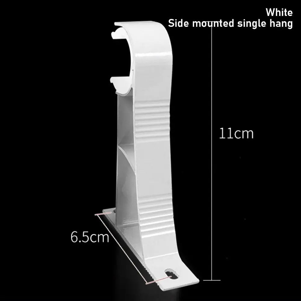 supports rideaux or blanc cuivre lisses modernes plaque fixation