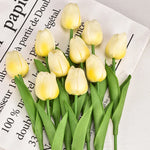 tulipes artificielles orange jaune bleu rose blanc modernes extérieures 10 pièces