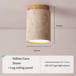 lampe bois marbre éclairage quotidien moderne rustique beige brun foncé pierre naturelle opacité e27