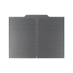 tapis cuisine moderne gris vert rayures diagonales drainage anti dérapant haute température resistant
