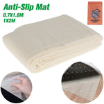 tapis anti dérapant sous couche imperméable texture maillée adhésif beige clair sol dur utilitaire