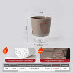 pots plantes auto arrosants intérieur plastique blanc beige gris transparent