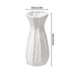 vases décoratifs modernes plastique blanc noir gris vert rayures verticales fleurs maison mariage