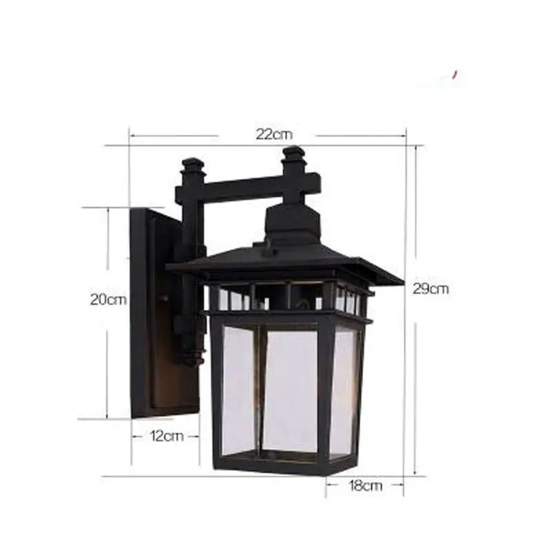 lampe murale industrielle led verre translucide texture metallique classique noir entrée chambre salle bain
