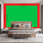 tapisserie moderne vue spatiale planète terre bleu noir blanc salon chambre coucher polyester imprimée