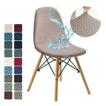 housse chaise jacquard elasthanne polyester moderne vert beige bleu marine noir gris marronpaque minimaliste