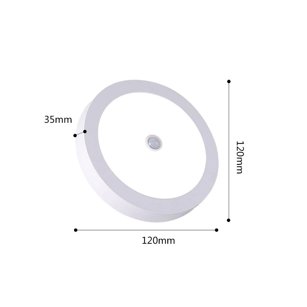 plafonnier led rond moderne blanc capteur mouvement interrupteur tactile salon cuisine