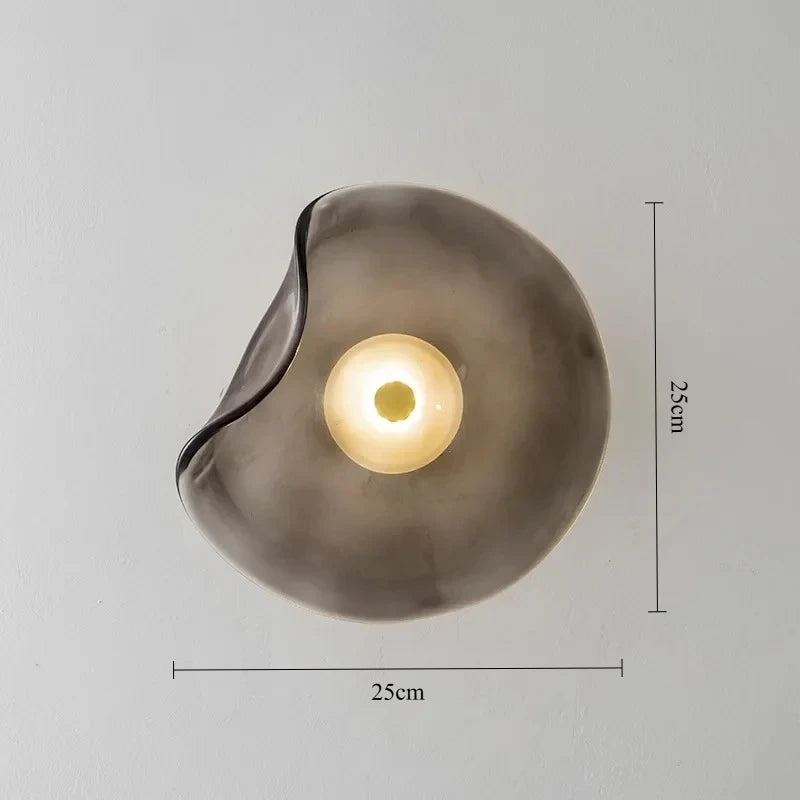 applique murale led blanc translucide moderne fixations vase fleurs tableaux