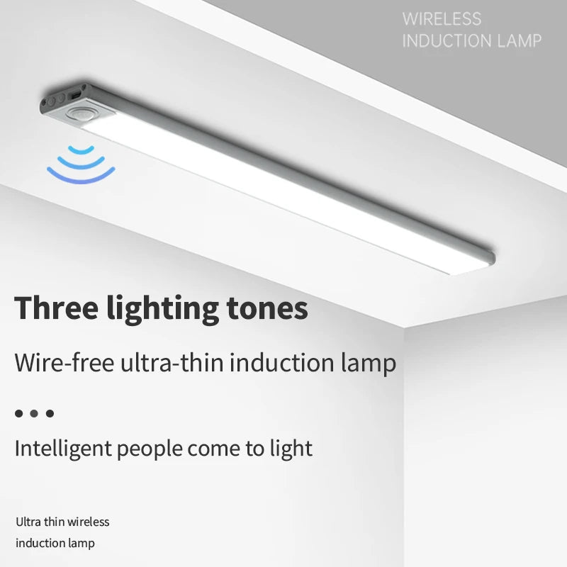 veilleuse led sans fil rechargeable détecteur mouvement sous meuble blanc moderne 10cm 20cm 30cm