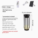 lampe solaire extérieure moderne noire rayures verticales support plante décorative