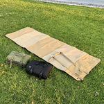 tapis pliable militaire oxford 600d tissu uni résistant sangles kaki vert olive
