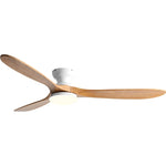 ventilateur noir bois led télécommande contemporain 42 52 pouces