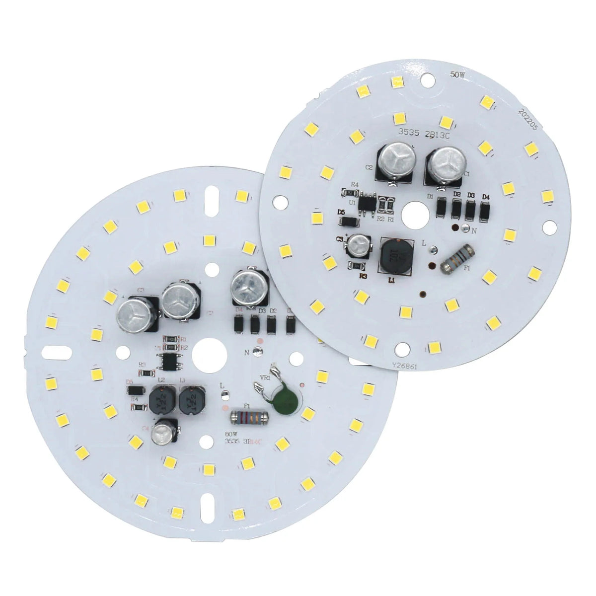 plaque led circulaire blanc matrice diodes smd 50w 80w 150w ac220v 240v