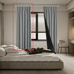 rideau moderne gris foncé uni opaque salon chambre coucher