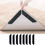 attaches angulaires tapis antidérapantes réutilisables lavables adhésives noires beige gris marron floralintérieur