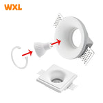 Spot lumineux led encastrable sans bord antireflet gu10 blanc moderne fixations acier inoxydable