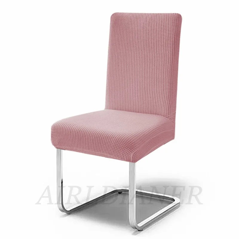housse chaise marron clair jacquard polyester moderne protection extérieure intérieure mariage banquette