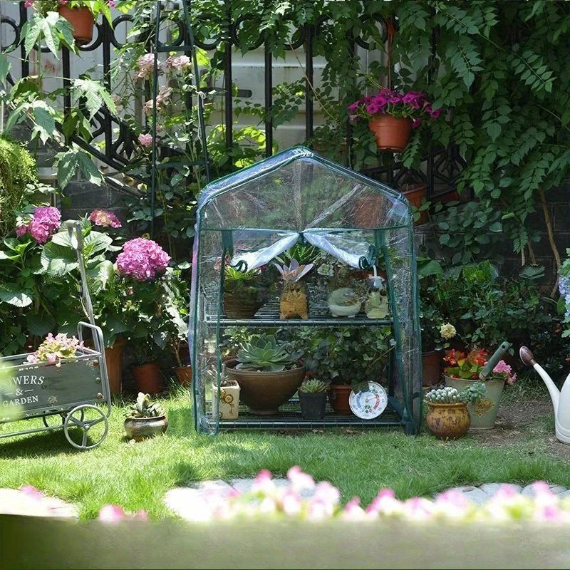 serre jardin transparente moderne plantes fleurs utilisation extérieure intérieure double arc triangle single arc