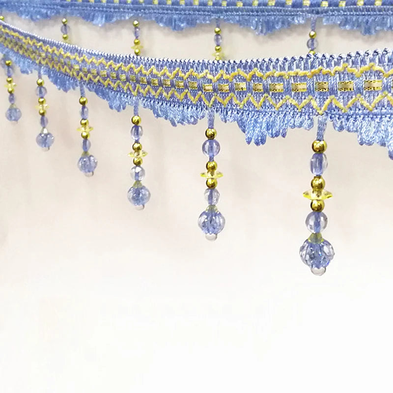 ruban décoratif brodé pendantes classique élégant rouge violet rose bleu vert clair polyesterUsageId omitUsageId