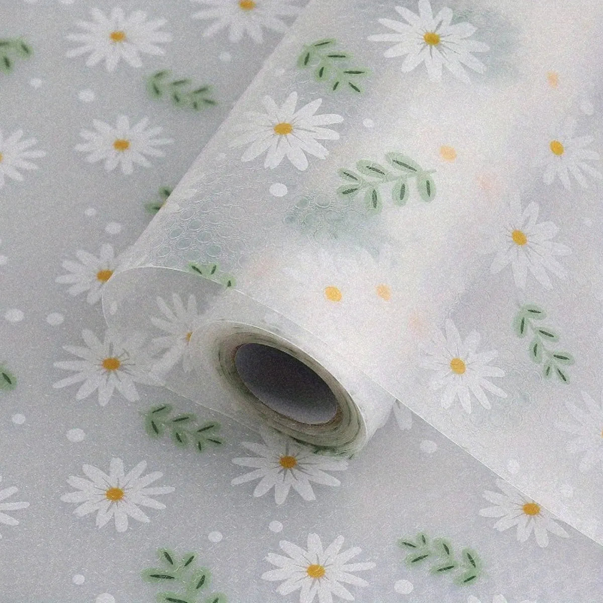 tapis table moderne tapis antiadhésif antiusure blanc vert jaune gris fleurs points tissu Eva