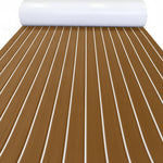revêtement sol bateau mousse eva imitation teck antidérapant adhésif marron noir yacht