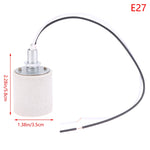 socquette éclairage led vis céramique blanc texturé moderne e14 e27 câble fixations