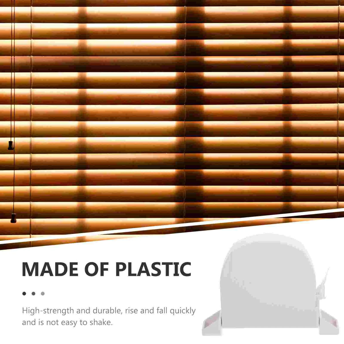 rideau blanc moderne plastique plat lisse sécurité enrouleur fil suspension safe holder wrap