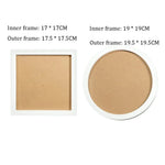 cadres photo blanc marron texture liège moderne adhésif diy nail art bijoux boucles oreilles