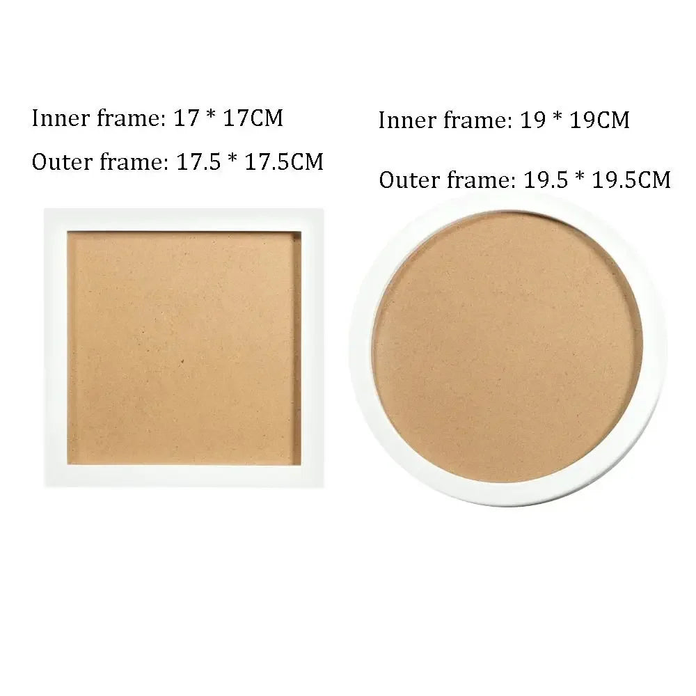 cadres photo blanc marron texture liège moderne adhésif diy nail art bijoux boucles oreilles