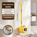 brosse wc murale canard jaune poils gris moderne salle bain ventouse sans angle mort