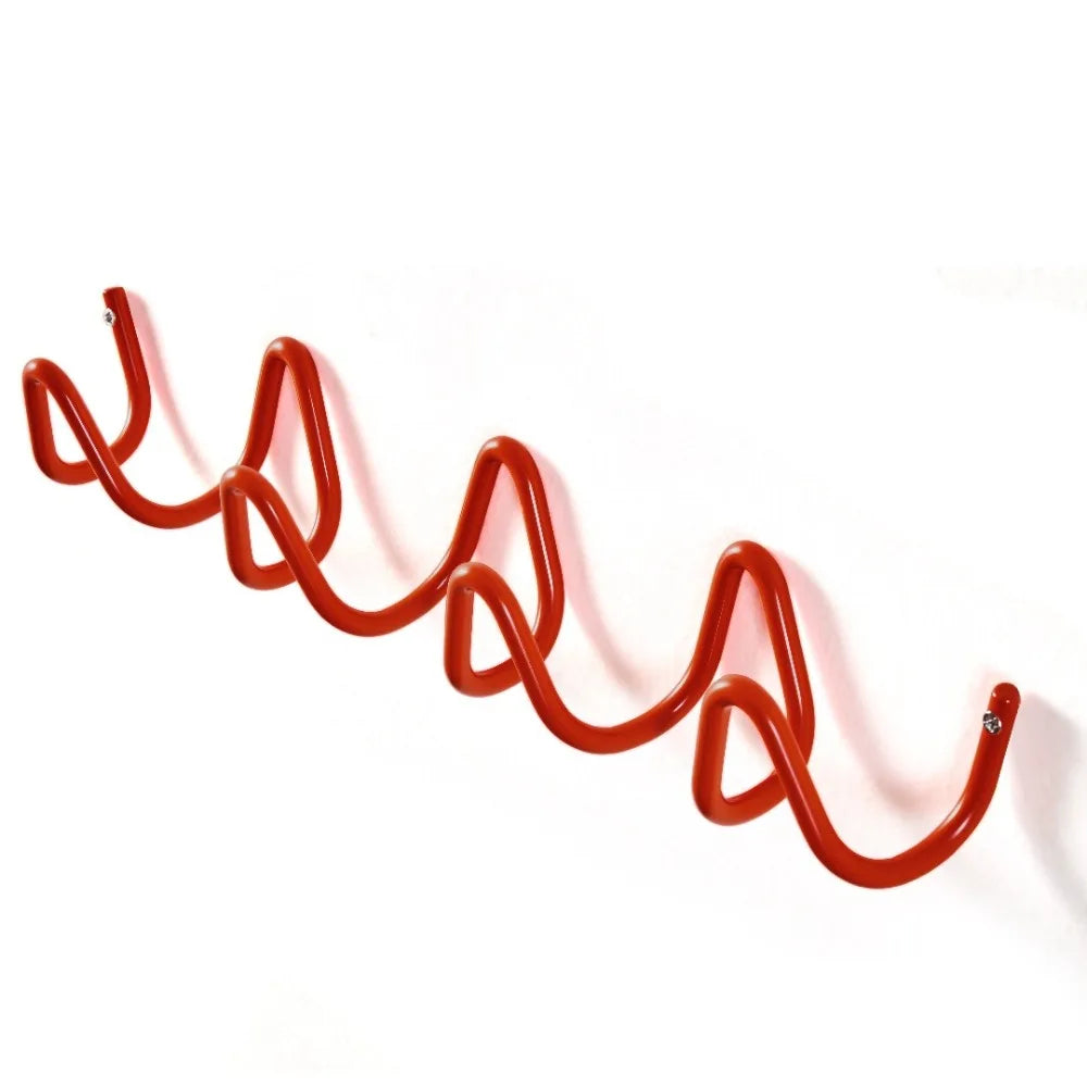 crochet mural orange bleu noir spirale moderne fixations sacs accessoires