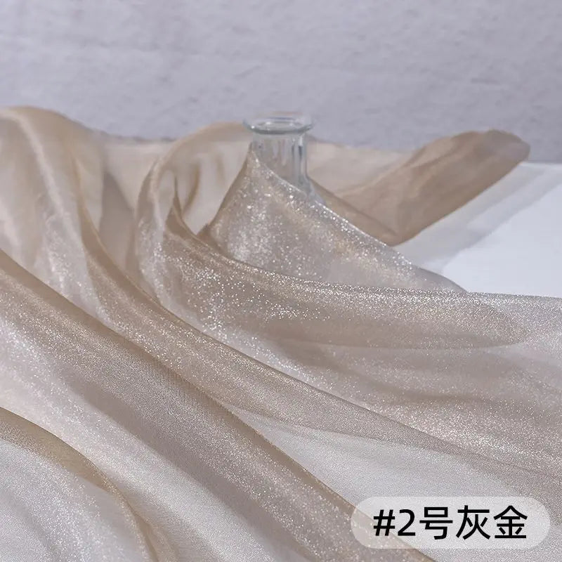 ruban pailleté multicolore translucide élégant polyester 100x140cm diy mariage cérémonie événement festive