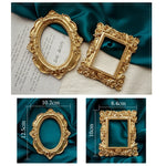 cadres photo ornementaux relief floral bijoux vintage baroque posés studio photographie