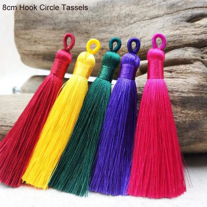 lot pompons décoratifs anneau métallique rideaux accessoires textile