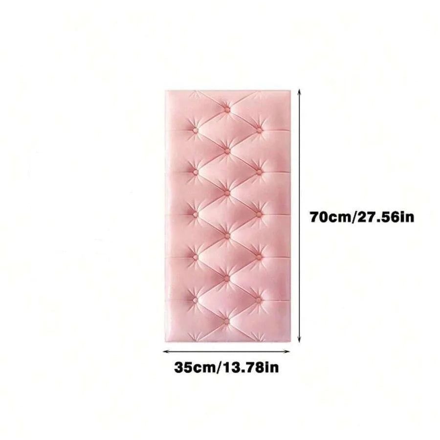 panneaux protection murale adhésifs tuiles relief moderne rose vert jaune blanc bleu marron chambre