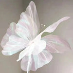 décoration intérieure moderne papillon transparent effet pailleté rose blanc rouge bleuclair
