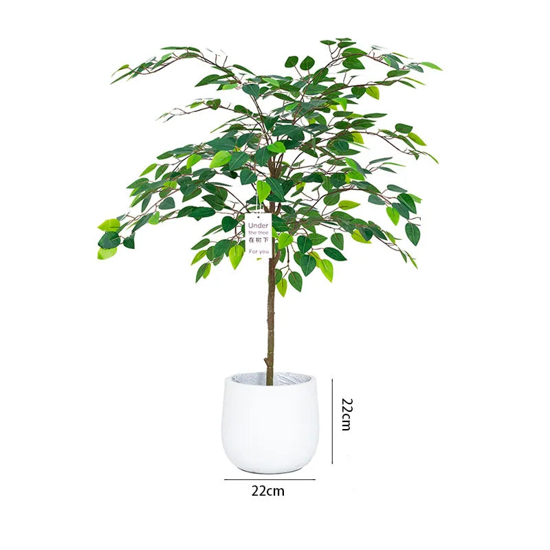 plante artificielle arbre ficus vert feuilles uniformes moderne décoration extérieure intérieure pot 180cm